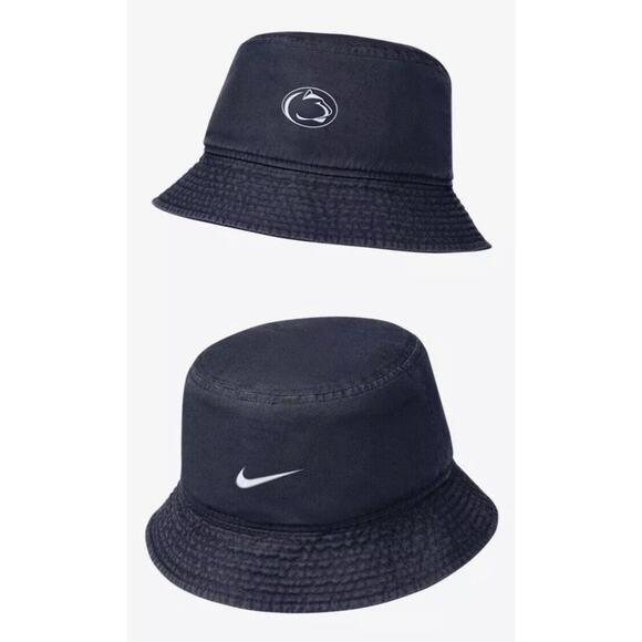 Nike Pen State Bucket Hat Size Medium/Large - Navy NWT + FAST SHIPPING - Picture 1 of 3